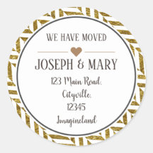 アドレスの変更ブラック金ゴールドヘリンボーンモダン