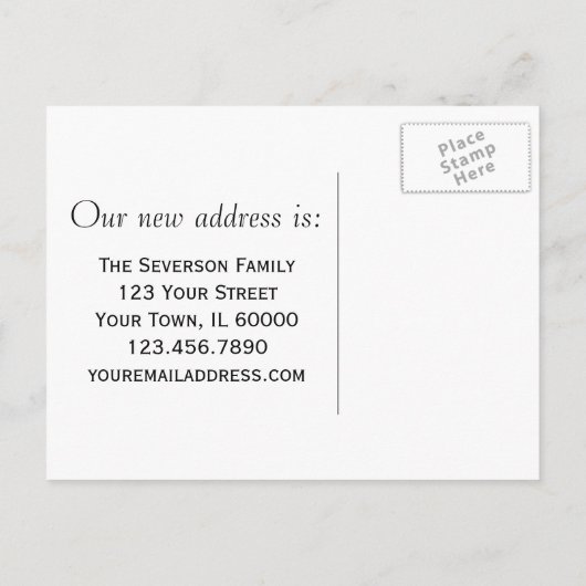 アドレスの変更(オレンジ) 案内ポストカード (裏面)