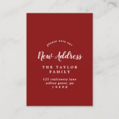 アドレスの変更（ブラシ付き）カードの挿入 名刺 (正面)