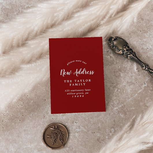 アドレスの変更（ブラシ付き）カードの挿入 名刺