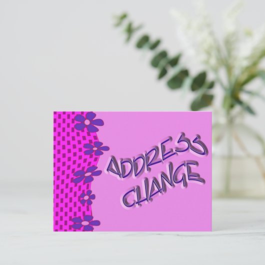 アドレスの変更 案内ポストカード (スタンド正面)