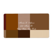 アドレスの戻り値ラベル（茶色の正方形） ラベル (正面)