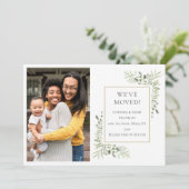 アドレスの新しい変更の引っ越しました写真 案内状 (スタンド正面)