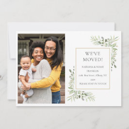 アドレスの新しい変更の引っ越しました写真 案内状