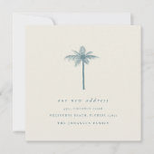 アドレスの移動の沿岸ココナッツヤシの変化 案内状 (正面)