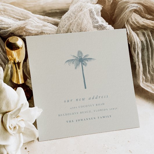アドレスの移動の沿岸ココナッツヤシの変化 案内状