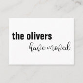 アドレスはっきりしたモダンカードの白黒の変更 名刺 (正面)