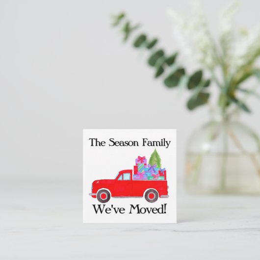 アドレスアナウンスレトロのクリスマス エンクロージャーカード (スタンド正面)