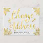 アドレスエレガントフェイクポストカードの金の箔変更 案内ポストカード (正面)
