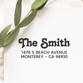 アドレスカスタマイズスタンプ(タイポグラフィ付き) セルフインキングスタンプ