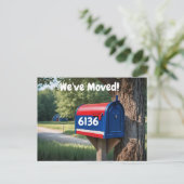 アドレスカスタムのメールボックス引っ越しましたの変更 ポストカード (スタンド正面)