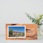 アドレスカスタムの写真カードの変更 案内状 (スタンド正面)