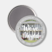 アドレスカスタムマグネットの写真引っ越しました変更 マグネット (正面/裏面)