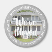 アドレスカスタムマグネットの写真引っ越しました変更 マグネット (正面)