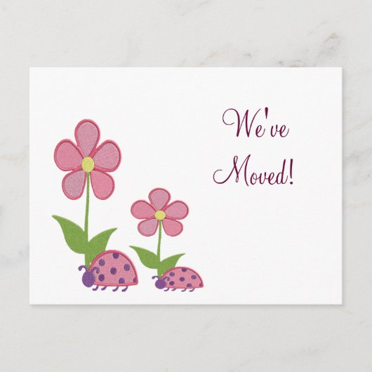 アドレスカードのLadybug変更 案内ポストカード (正面)