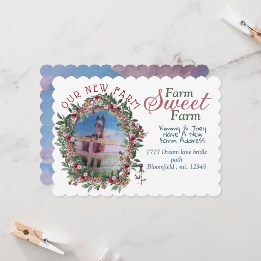 アドレスカードパーソナライズ招待状の変更 招待状 (正面/裏面インサイチュ)