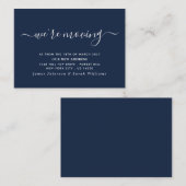 アドレスシンプルの変更のスクリプト エンクロージャーカード (正面/裏面)