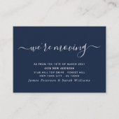 アドレスシンプルの変更のスクリプト エンクロージャーカード (正面)