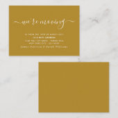 アドレスシンプルの変更のスクリプト エンクロージャーカード (正面/裏面)