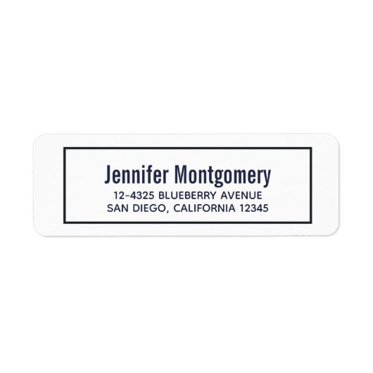 アドレスシンプルテンプレート ラベル (正面)