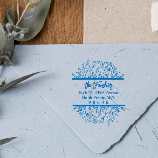 アドレスシンプルトレンディーファンシーワイルドフラワーズ&ウィッグ ラバースタンプ