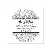 アドレスシンプルトレンディーファンシーワイルドフラワーズ&ウィッグ ラバースタンプ (インプリント)