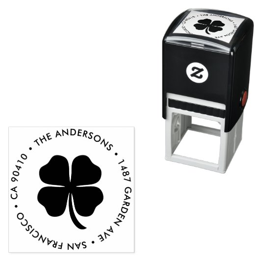 アドレススタンプ、幸運のアドレススタンプ – shamrock セルフインキングスタンプ (インサイチュ)