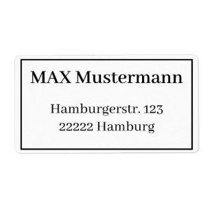 アドレスソーフクレバーVorlage ラベル