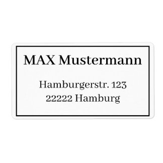 アドレスソーフクレバーVorlage ラベル