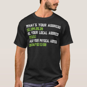 アドレスネットワークおもしろいITプログラマの概要 Tシャツ