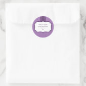 アドレスパーソナライズされたシール：：光沢6 ラウンドシール (バッグ)