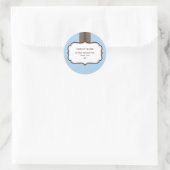 アドレスパーソナライズされたシール::光沢9 ラウンドシール (バッグ)