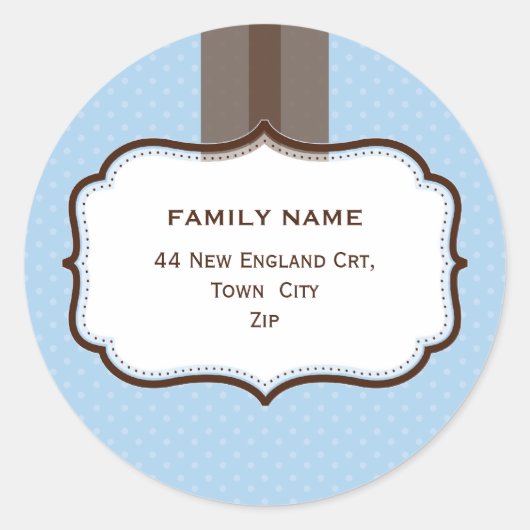 アドレスパーソナライズされたシール::光沢9 ラウンドシール (正面)