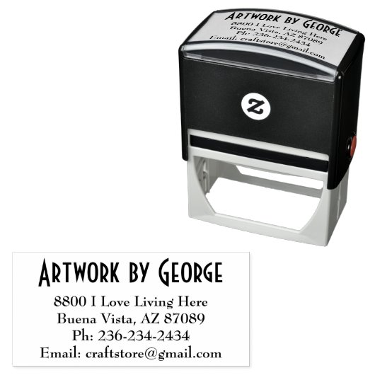 アドレスパーソナライズされたセルフインクスタンプ セルフインキングスタンプ (インサイチュ)