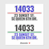 アドレスメールボックス番号 シール (シート)