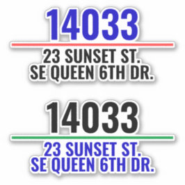 アドレスメールボックス番号 シール