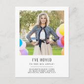 アドレスモダンの変更を移動した写真の移動 案内ポストカード (正面)