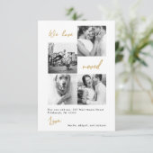 アドレスモダン写真の金ゴールドマップ変更 サンキューカード (スタンド正面)