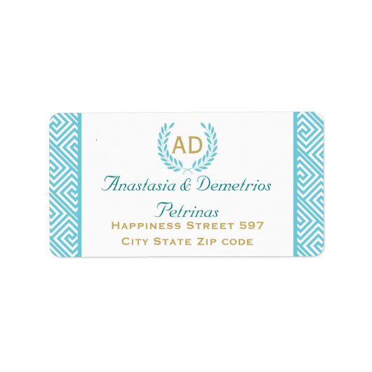 アドレスラベルの要求 ラベル (正面)