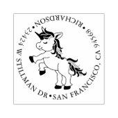 アドレス付きユニコーン ラバースタンプ (インプリント)