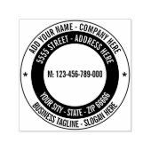 アドレス名ラウンド自己インク入力スタンプ セルフインキングスタンプ (デザイン)