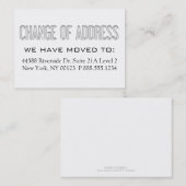 "アドレス変更の"通告のラベル 名刺 (正面/裏面)