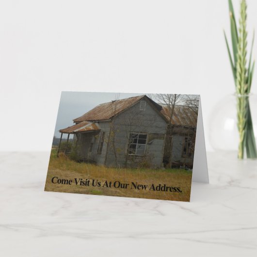 アドレス変更カード: 来られる私達を訪問して下さい 案内状 (正面)