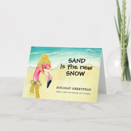 アドレス変更サンドは新しい雪フラミンゴビーチ シーズンカード