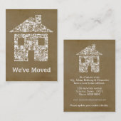 アドレス変更ビジネスコール式図書計測カードを動かすこと 名刺 (正面/裏面)