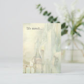 アドレス変更ヴィンテージファンタジー城を移動 案内ポストカード (スタンド正面)