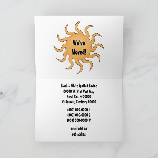 アドレス変更南西米国への移動 案内状 (内部)