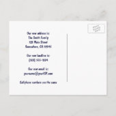 アドレス変更美しいタホ湖 案内ポストカード (裏面)