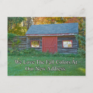 アドレス変更-紅葉 案内ポストカード