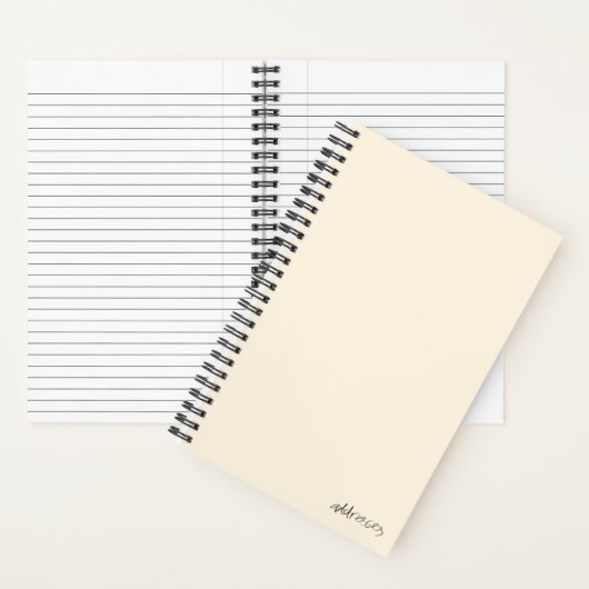 アドレス帳 ノートブック (内側)